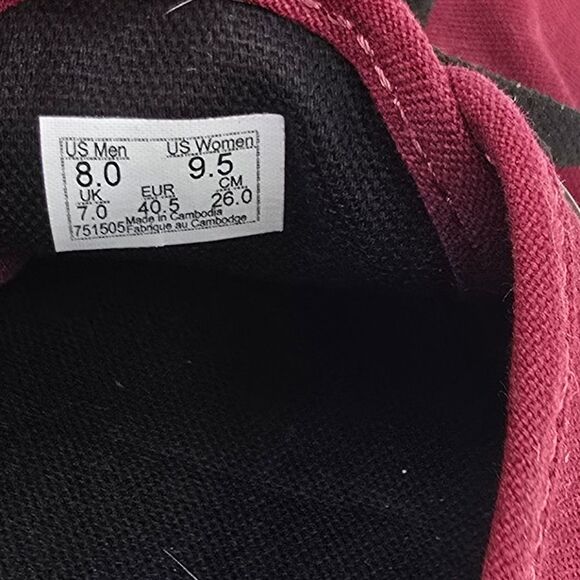 Vans Classics Low Pro Burgundy Unisex Canvas Sneakers Size M 8 W 9.5 NWOB - Picture 7 of 7